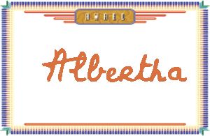 AlberthaдӢ