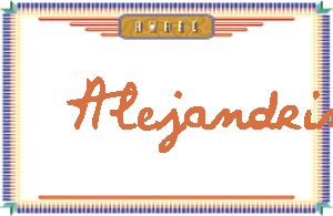 AlejandrinдӢ