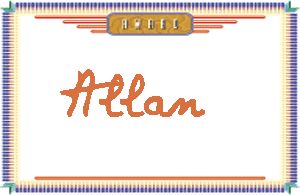 Allan的手写英文