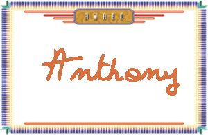 Anthony的手写英文