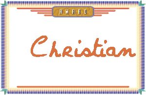 Christian的手写英文