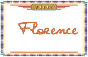 Florence的手写英文