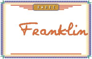 Franklin的手写英文