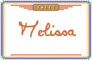 Melissa的手写英文