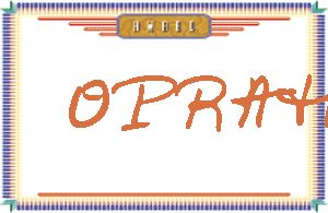 OPRAH的手写英文