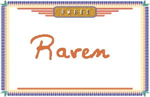 Raven的手写英文