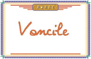 Voncile的手写英文